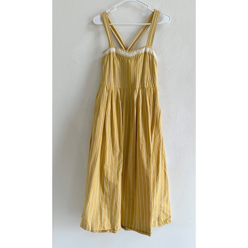 THE GREAT. Laurel Yellow Sundress Sweetheart Stripe size 1 | Small - Picture 2 of 16